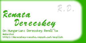 renata derecskey business card